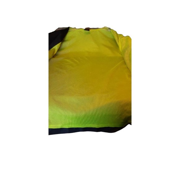 Starter Jacket Wind Breaker Men's Large 42-44 Navy Blue & Gray Lined Fu… - Picture 5 of 7